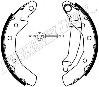 Комплект тормозных колодок TRUSTING купить