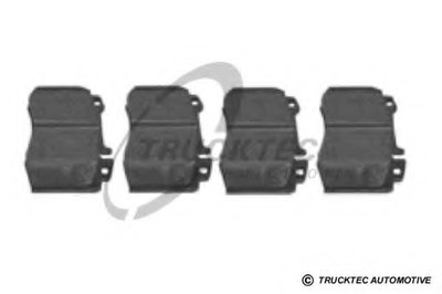 Комплект тормозных колодок, дисковый тормоз TRUCKTEC AUTOMOTIVE