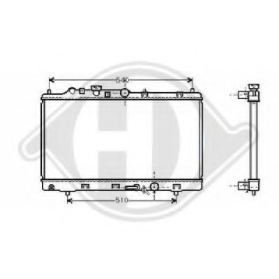 Радиатор, охлаждение двигателя DIEDERICHS купить