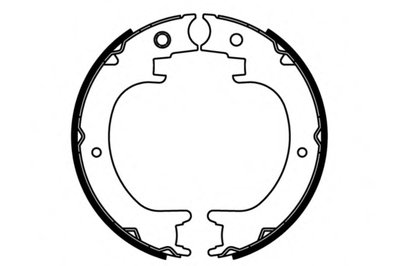 Комплект тормозных колодок; Комплект тормозных колодок, стояночная тормозная система E.T.F. купить