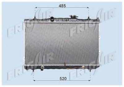 Радиатор, охлаждение двигателя FRIGAIR купить