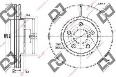 Тормозной диск DJ PARTS купить