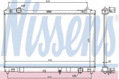 Радиатор, охлаждение двигателя NISSENS купить