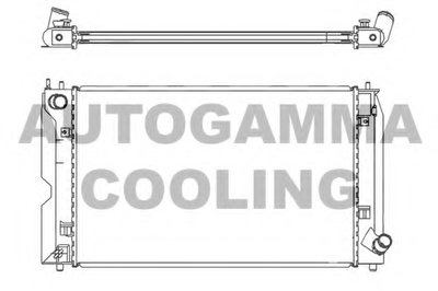 Радиатор, охлаждение двигателя AUTOGAMMA купить