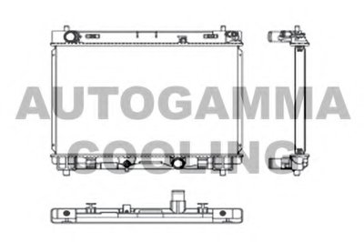 Радиатор, охлаждение двигателя AUTOGAMMA купить