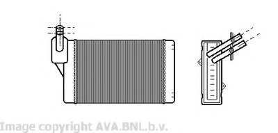 Теплообменник, отопление салона AVA QUALITY COOLING