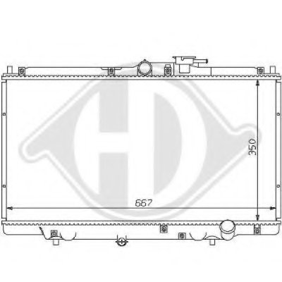 Радиатор, охлаждение двигателя DIEDERICHS купить