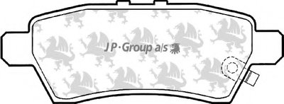 Комплект тормозных колодок, дисковый тормоз QH JP GROUP