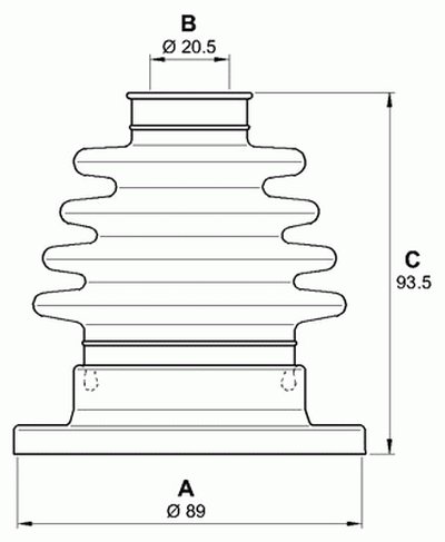 Комплект пылника, приводной вал SPIN OPEN PARTS