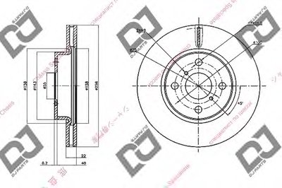 Тормозной диск DJ PARTS купить