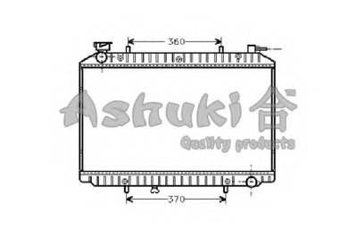 Радиатор, охлаждение двигателя ASHUKI купить