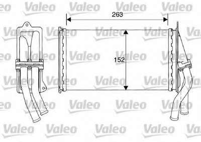 Теплообменник, отопление салона VALEO