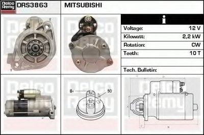 Стартер Remanufactured REMY (Light Duty) DELCO REMY купить