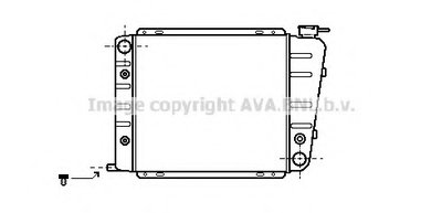 Радиатор, охлаждение двигателя AVA QUALITY COOLING купить