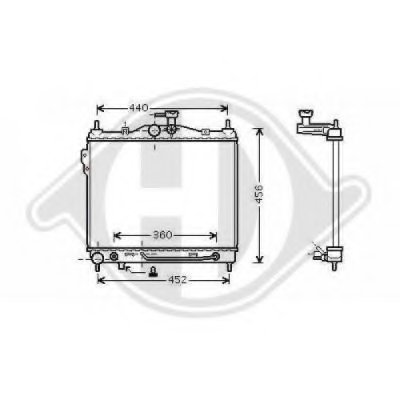 Радиатор, охлаждение двигателя DIEDERICHS купить