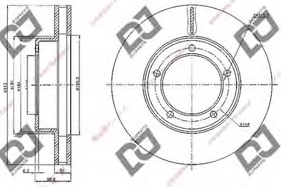 Тормозной диск DJ PARTS купить