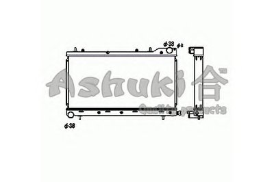 Радиатор, охлаждение двигателя ASHUKI купить