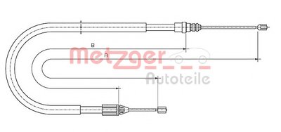 Трос, стояночная тормозная система COFLE METZGER