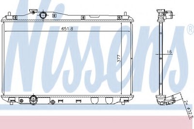 Радиатор, охлаждение двигателя NISSENS купить