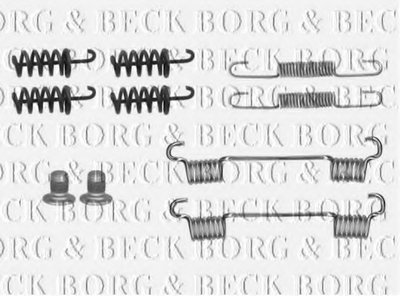 Комплектующие, колодки дискового тормоза BORG & BECK