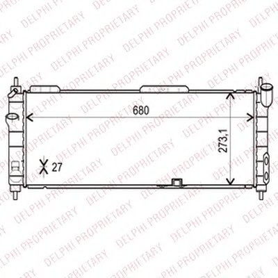 Радиатор, охлаждение двигателя DELPHI купить