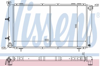 Радиатор, охлаждение двигателя NISSENS купить