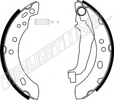 Комплект тормозных колодок TRUSTING купить