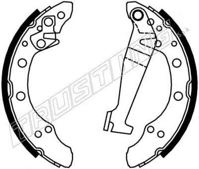 Комплект тормозных колодок REPARATION KIT TRUSTING купить