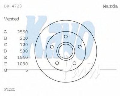 Тормозной диск KAVO PARTS купить