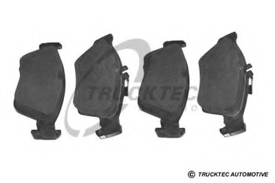 Комплект тормозных колодок, дисковый тормоз TRUCKTEC AUTOMOTIVE