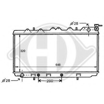 Радиатор, охлаждение двигателя DIEDERICHS купить