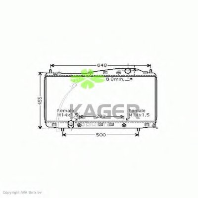 Радиатор, охлаждение двигателя KAGER купить