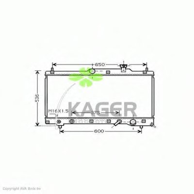 Радиатор, охлаждение двигателя KAGER купить