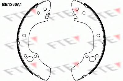 Комплект тормозных колодок FTE купить