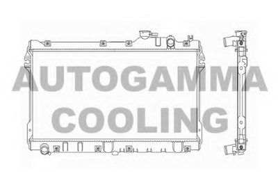 Радиатор, охлаждение двигателя AUTOGAMMA купить