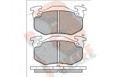 Комплект тормозных колодок, дисковый тормоз R BRAKE купить