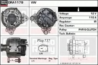 Генератор Remanufactured REMY (Light Duty) DELCO REMY купить