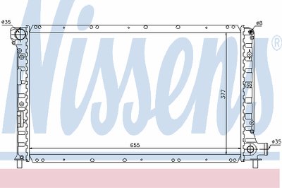 Радиатор, охлаждение двигателя NISSENS купить