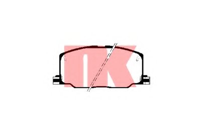 Комплект тормозных колодок, дисковый тормоз NK