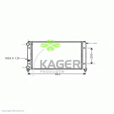 Радиатор, охлаждение двигателя KAGER купить