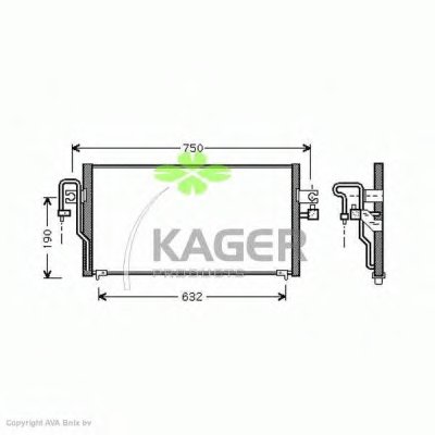 Конденсатор, кондиционер KAGER купить