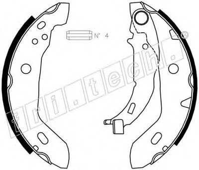 Комплект тормозных колодок fri.tech. купить