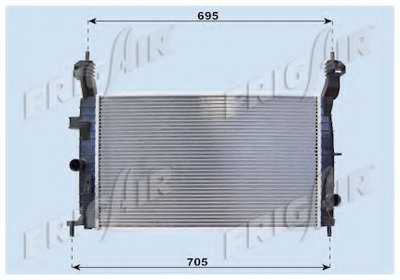 Радиатор, охлаждение двигателя FRIGAIR купить