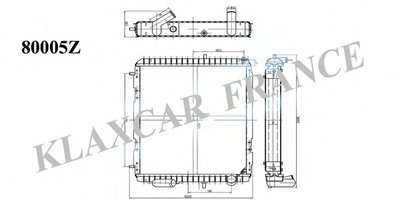 Радиатор, охлаждение двигателя KLAXCAR FRANCE купить