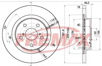 Тормозной диск Premium Carbon + FREMAX купить