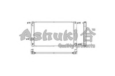 Радиатор, охлаждение двигателя ASHUKI купить