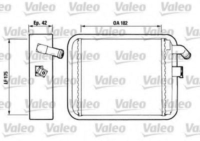 Теплообменник, отопление салона VALEO