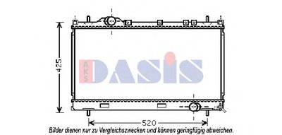 Радиатор, охлаждение двигателя AKS DASIS купить