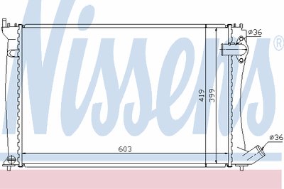 Радиатор, охлаждение двигателя NISSENS купить