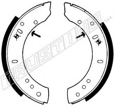 Комплект тормозных колодок TRUSTING купить